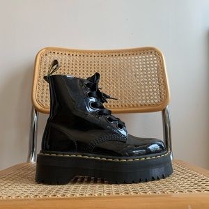 Platform Dr. Martens with Chunky Silk Laces